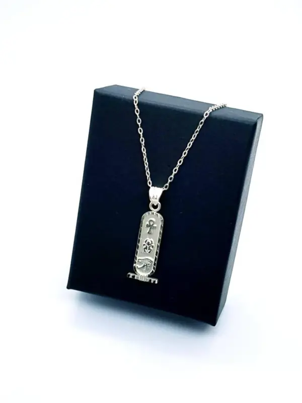 Double Sided Cartouche Necklace - Image 4