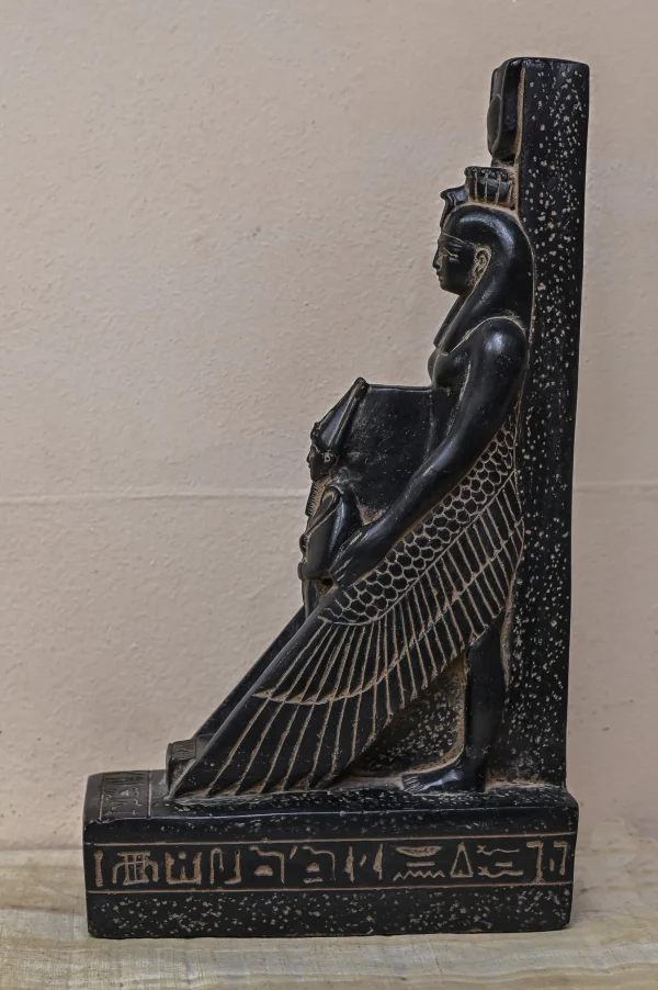 Egyptian statue of goddess Isis and Osiris heavy stone made in egypt - Image 3