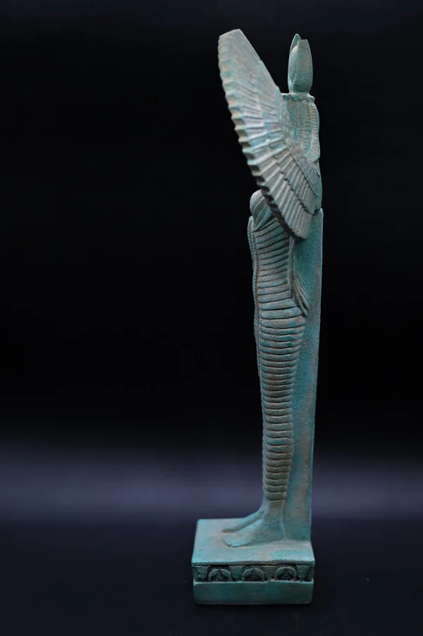 Egyptian statue of the goddess Isis with open wings stone Made in Egypt - Image 6