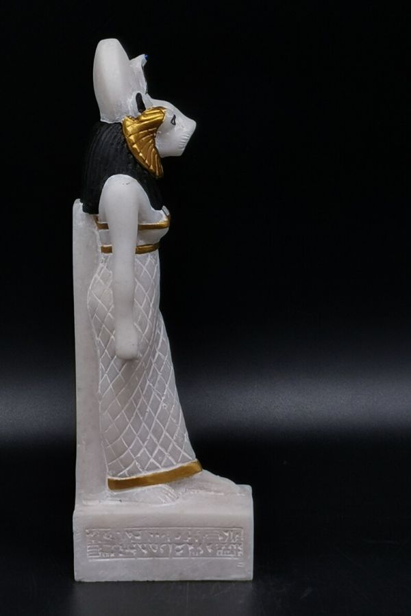 Goddess Sekhmet Statue Heavy White Altar Unique Art of Ancient Egypt Made in Egypt - Image 6