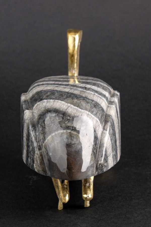 Thoth as The SACRED IBIS heavy Alabaster stone with Copper made in Egypt - He was depicted as an Ibis bird or a baboon - Image 2