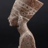 Statue of Egyptian Art Queen Nefertiti Bust Sculpture black heavy granite stone made in Egypt - Image 3