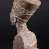 Statue of Egyptian Art Queen Nefertiti Bust Sculpture black heavy granite stone made in Egypt - Image 6