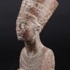 Statue of Egyptian Art Queen Nefertiti Bust Sculpture black heavy granite stone made in Egypt - Image 2