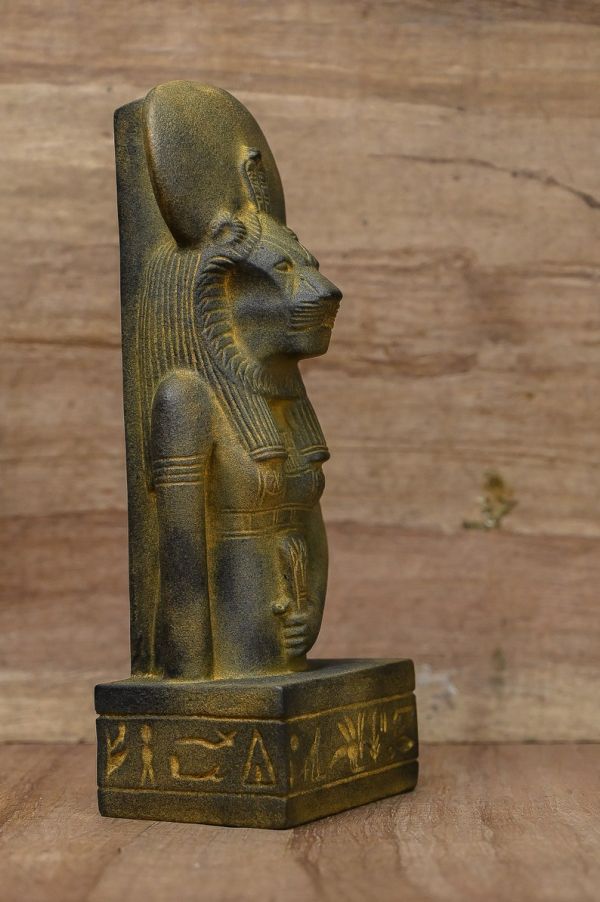 Unique Large statue of Goddess Sekhmet standing, Egyptian Art handcrafted heavy stone made in egypt - Image 2