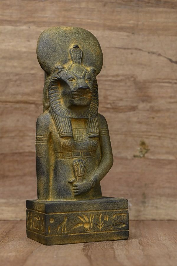 Unique Large statue of Goddess Sekhmet standing, Egyptian Art handcrafted heavy stone made in egypt - Image 7