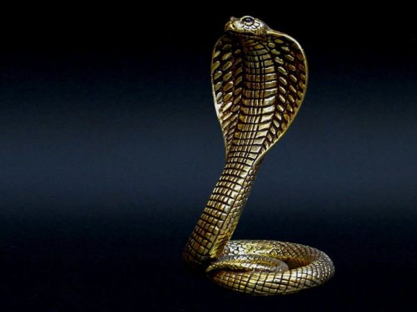 Unique Uraeus cobra statue,one of the most important protection goddess-deities in Egypt - carving statues-Egyptian deities-antique-Handmade