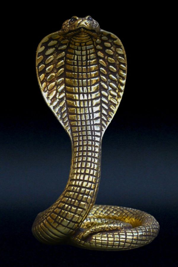 Unique Uraeus cobra statue,one of the most important protection goddess-deities in Egypt - carving statues-Egyptian deities-antique-Handmade - Image 3