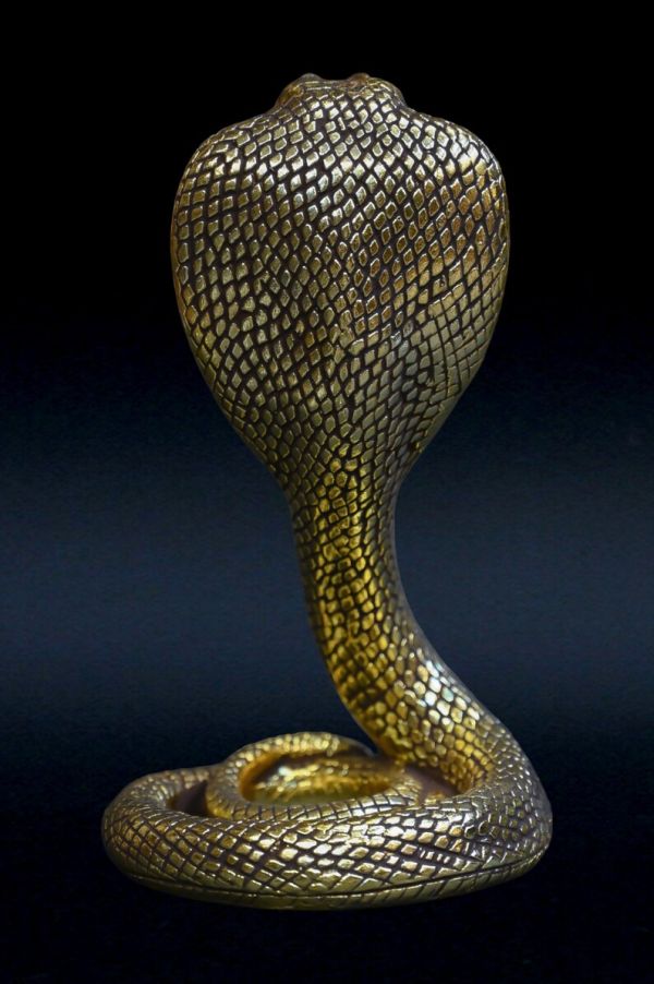 Unique Uraeus cobra statue,one of the most important protection goddess-deities in Egypt - carving statues-Egyptian deities-antique-Handmade - Image 4