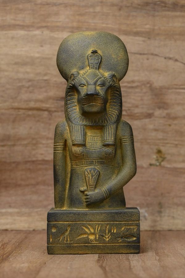 Unique Large statue of Goddess Sekhmet standing, Egyptian Art handcrafted heavy stone made in egypt - Image 8