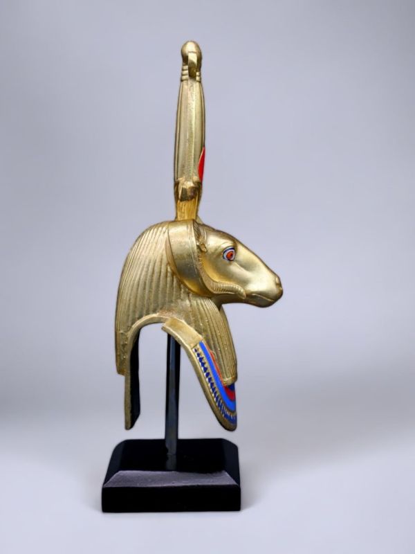 Ancient Egyptian Ram God of Creation, Egyptian God Khnum statue - Image 6