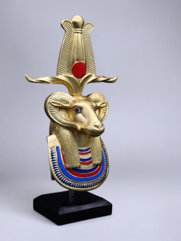 Ancient Egyptian Ram God of Creation, Egyptian God Khnum statue - Image 4