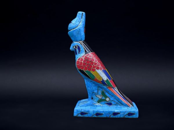 Horus Falcon Figure god of the sky as a bird shape - Handmade - our item is made with Egyptian soul - Image 4