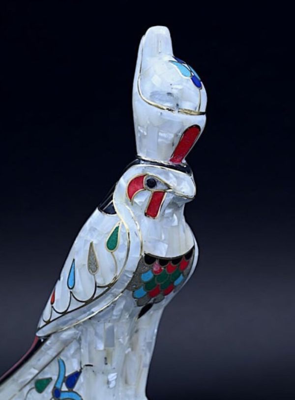 Horus Falcon Figure god of the sky as a bird shape - Handmade - our item is made with Egyptian soul - Image 6