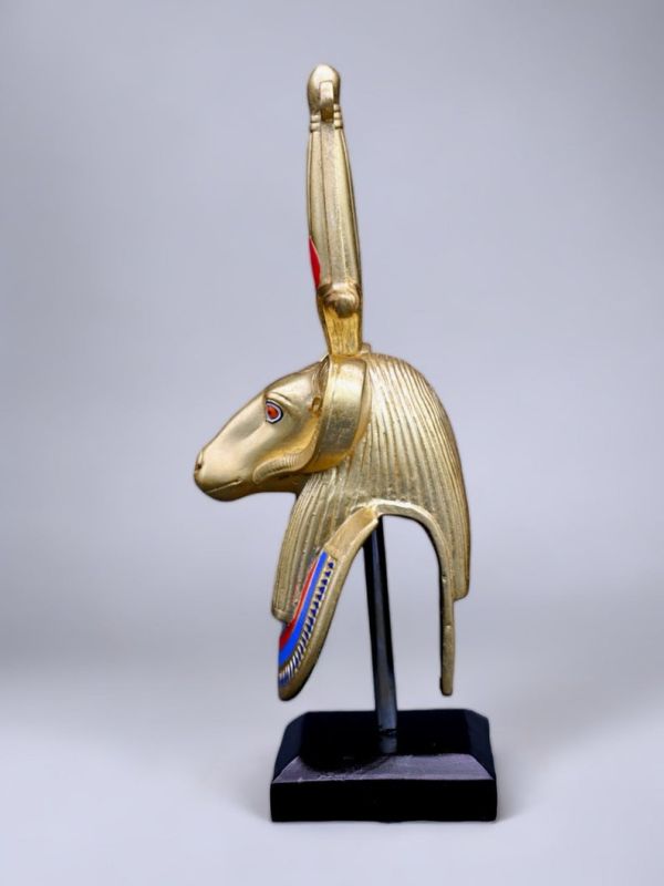 Ancient Egyptian Ram God of Creation, Egyptian God Khnum statue - Image 3