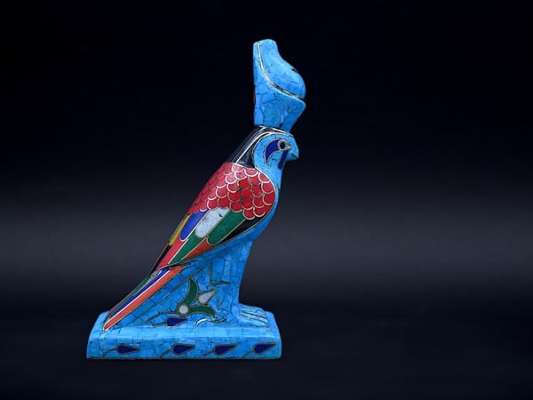 Horus Falcon Figure god of the sky as a bird shape - Handmade - our item is made with Egyptian soul - Image 3