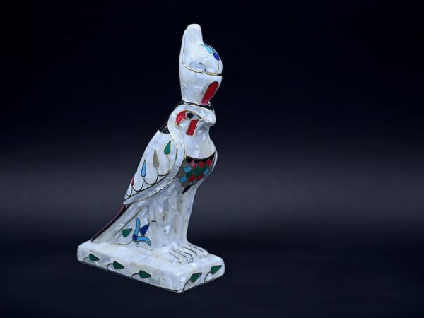 Horus Falcon Figure god of the sky as a bird shape - Handmade - our item is made with Egyptian soul