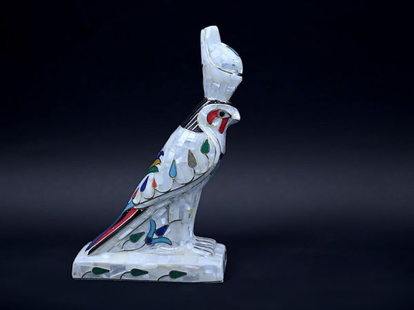 Horus Falcon Figure god of the sky as a bird shape - Handmade - our item is made with Egyptian soul - Image 3